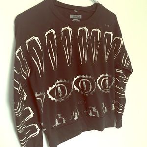 Coffins long sleeve crop top